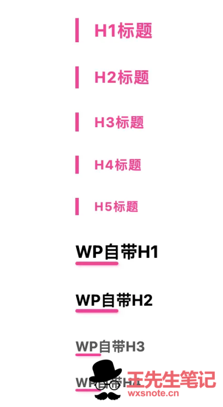 子比主题H1-H6标题美化为自定义图像效果-晨泽博客